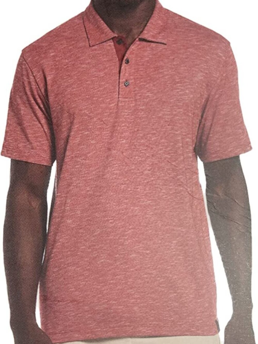 Perry Ellis Men's Moisture Wicking Slob Polo, Red Size XXL
